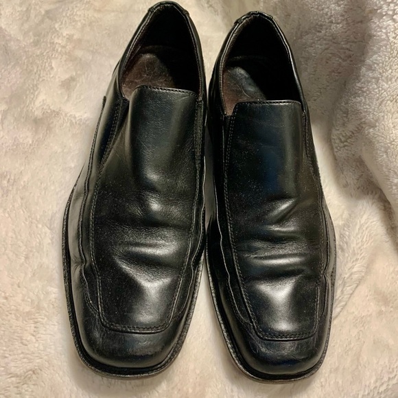 Johnston & Murphy Dress Shoes 10M Men’s Black Leather Slip-On Loafers Classic main image 13